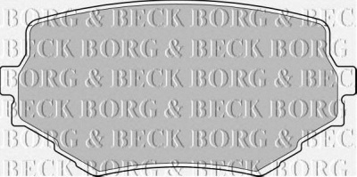 BORG & BECK bbp1597 -  Комплект тормозных колодок, дисковый тормоз